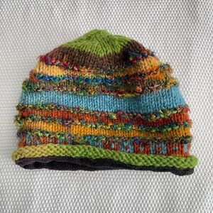 Rising Tide Wool Silk Blend Knit Hat Beanie